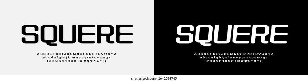 Modern Bold Font. Editable vector, regular and italic style. Typography, lettering, alphabet, number, and symbol. Logo design, Movie, Fantasy, Sci-Fi, Action.
