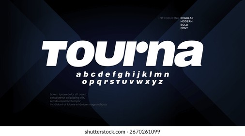 Moderne, fette Schrift, futuristische Schrift