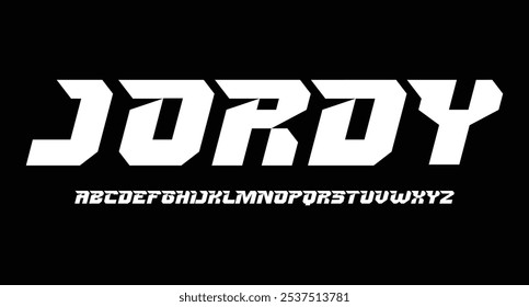 Modern Bold Font and Heavy Font. Typography urban style alphabet fonts for fashion, sport, technology, digital, movie, logo design, vector illustration
