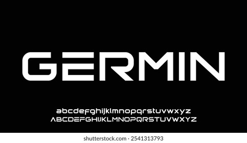 Modern Bold Font with Ligature. Typography urban style alphabet fonts for fashion, sport, technology, digital, movie, logo design, vector illustration
