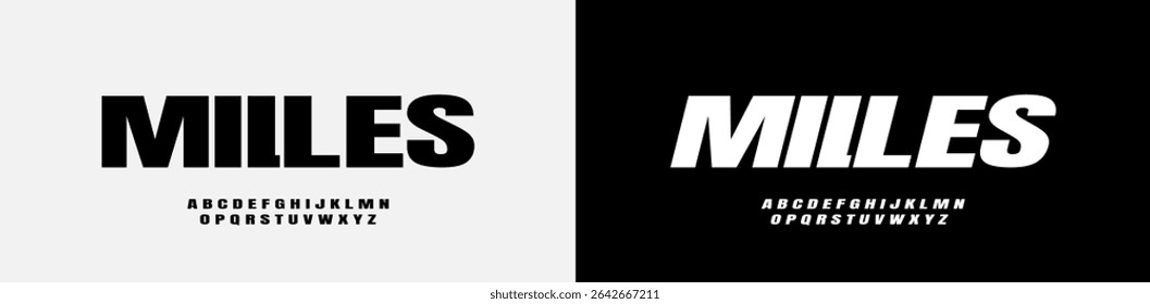 Modern Bold Font. Minimalist and Simple Lettering. Uppercase, Lowercase, Number and Symbol. Editable Vector graphic. Modern Alphabet for Lettering, Poster, and any design project.	
