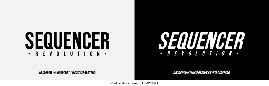 Modern Bold Font. Regular Italic Typography urban style alphabet fonts for fashion, sport, technology, digital, movie, logo design, vector illustration