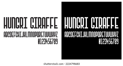 Modern Bold Font. Regular Italic Number Typography urban style alphabet fonts for fashion, sport, technology, digital, movie, logo design, vector illustration