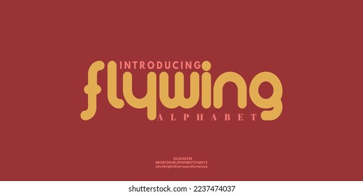 Modern Bold Font. Regular Italic Number Typography urban style alphabet fonts for fashion, sport, technology, digital, movie, logo design, vector illustration