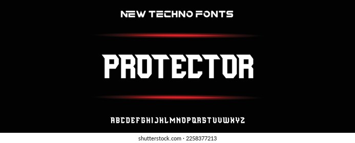 Fuente negrita moderna. Típografía de estilo urbano normal Cursiva tipografía de estilo urbano para moda, deporte, tecnología, digital, cine, diseño de logotipo, ilustración vectorial