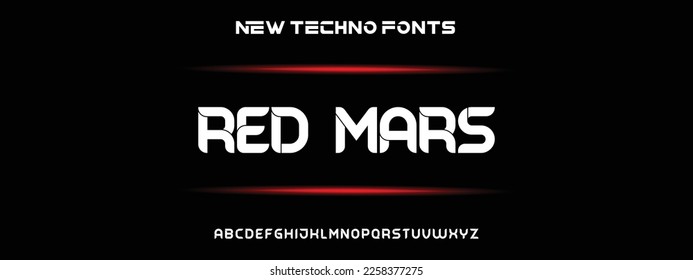 Modern Bold Font. Regular Italic Number Typography urban style alphabet fonts for fashion, sport, technology, digital, movie, logo design, vector illustration
