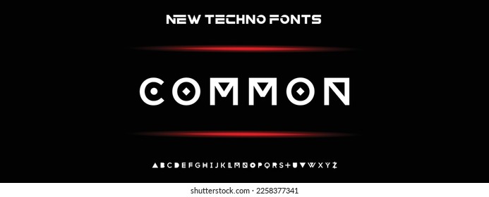 Modern Bold Font. Regular Italic Number Typography urban style alphabet fonts for fashion, sport, technology, digital, movie, logo design, vector illustration