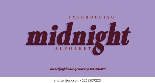 Modern Bold Font. Regular Italic Number Typography urban style alphabet fonts for fashion, sport, technology, digital, movie, logo design, vector illustration