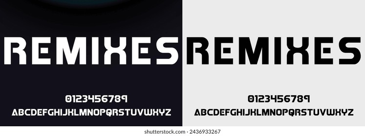 Modern Bold Font. Regular Italic Number Typography urban style alphabet fonts for fashion, sport, technology, digital, movie, logo design, vector illustration