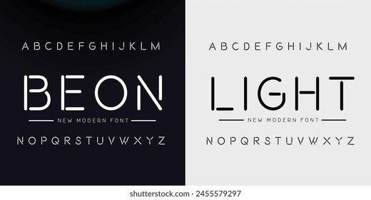 Modern Bold Font. Regular Italic Number Typography urban style alphabet fonts for fashion, sport, technology, digital, movie, logo design, vector illustration
