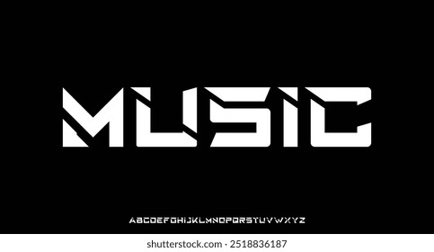 Modern Bold Font. Regular Italic Number Typography urban style alphabet fonts for fashion, sport, technology, digital, movie, logo design, vector illustration
