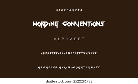 Modern Bold Font. Regular Italic Number Typography urban style alphabet fonts for fashion, sport, technology, digital, movie, logo design, vector illustration