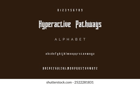 Modern Bold Font. Regular Italic Number Typography urban style alphabet fonts for fashion, sport, technology, digital, movie, logo design, vector illustration