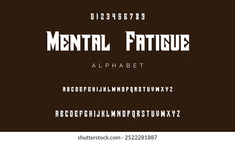 Modern Bold Font. Regular Italic Number Typography urban style alphabet fonts for fashion, sport, technology, digital, movie, logo design, vector illustration