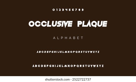Modern Bold Font. Regular Italic Number Typography urban style alphabet fonts for fashion, sport, technology, digital, movie, logo design, vector illustration
