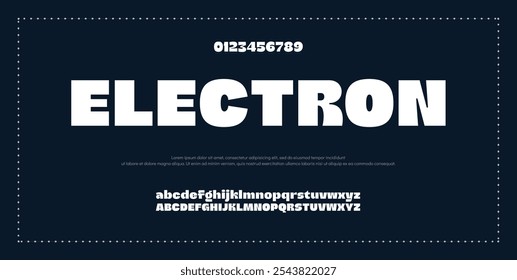 Modern Bold Font. Regular Italic Number Typography urban style alphabet fonts for fashion, sport, technology, digital, movie, logo design, vector illustration