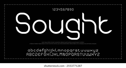 Modern Bold Font. Regular Italic Number Typography urban style alphabet fonts for fashion, sport, technology, digital, movie, logo design, vector illustration