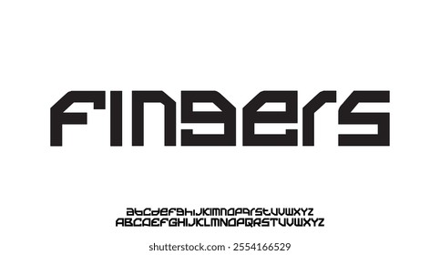 Modern Bold Font. Regular Italic Number Typography urban style alphabet fonts for fashion, sport, technology, digital, movie, logo design, vector illustration
