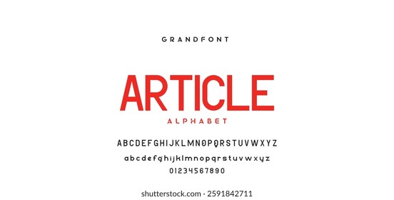 Modern Bold Font. Regular Italic Number Typography urban style alphabet fonts for fashion, sport, technology, digital, movie, logo design, vector illustration