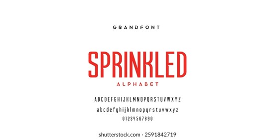 Modern Bold Font. Regular Italic Number Typography urban style alphabet fonts for fashion, sport, technology, digital, movie, logo design, vector illustration