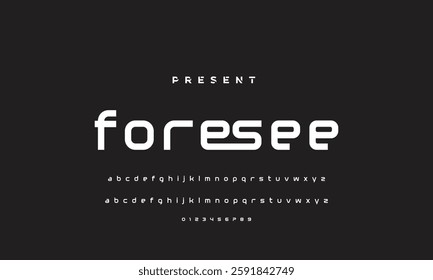 Modern Bold Font. Regular Italic Number Typography urban style alphabet fonts for fashion, sport, technology, digital, movie, logo design, vector illustration