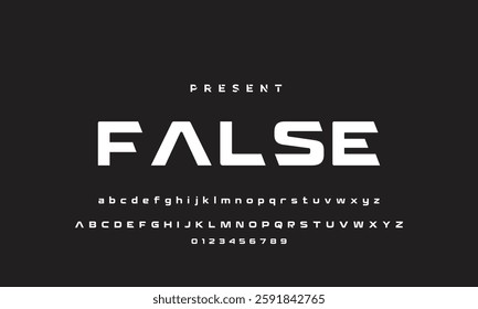 Modern Bold Font. Regular Italic Number Typography urban style alphabet fonts for fashion, sport, technology, digital, movie, logo design, vector illustration