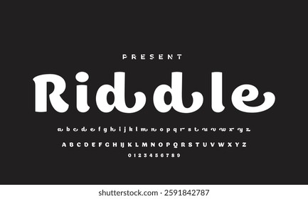 Modern Bold Font. Regular Italic Number Typography urban style alphabet fonts for fashion, sport, technology, digital, movie, logo design, vector illustration