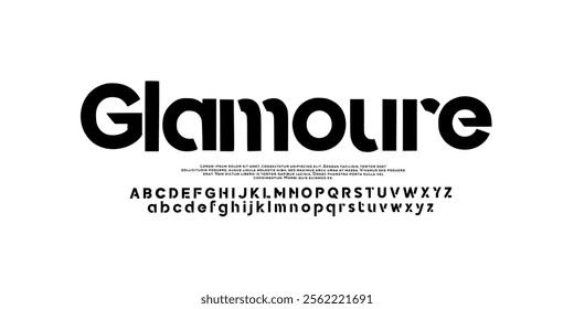 Modern Bold Font. Regular Typography urban style alphabet fonts for fashion, sport, technology, digital, movie, logo design, vector illustration, logotype, logo, simple font, Minimalist design