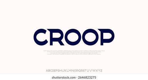 Modern Bold Font. Regular Uppercase and Typography urban style alphabet fonts for fashion, sport, technology, digital, movie, logo design, vector illustration
