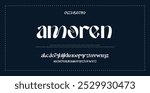 Modern Bold Font. Sans Serif Font. Regular Italic Uppercase Lowercase Typography urban style alphabet fonts for fashion, sport, technology, digital, movie, logo design, vector illustration