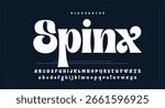 Modern Bold Font. Sans Serif Font. Regular Italic Uppercase Lowercase Typography urban style alphabet fonts for fashion, sport, technology, digital, movie, logo design, vector illustration
