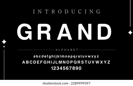 Modern Bold Font. Sans Serif Font. Regular Italic Uppercase Lowercase Typography urban style alphabet fonts for fashion, sport, technology, digital, movie, logo design, vector illustration