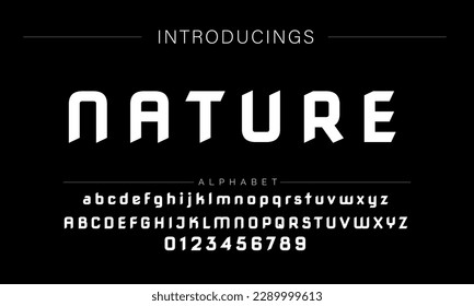 Modern Bold Font. Sans Serif Font. Regular Italic Uppercase Lowercase Typography urban style alphabet fonts for fashion, sport, technology, digital, movie, logo design, vector illustration