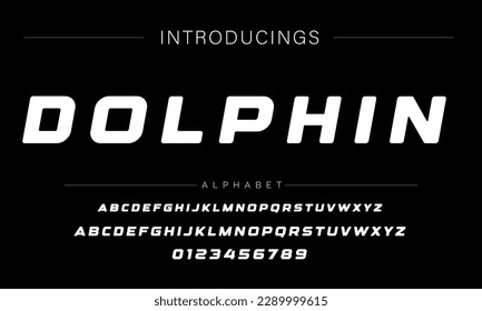 Modern Bold Font. Sans Serif Font. Regular Italic Uppercase Lowercase Typography urban style alphabet fonts for fashion, sport, technology, digital, movie, logo design, vector illustration