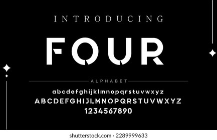 Modern Bold Font. Sans Serif Font. Regular Italic Uppercase Lowercase Typography urban style alphabet fonts for fashion, sport, technology, digital, movie, logo design, vector illustration