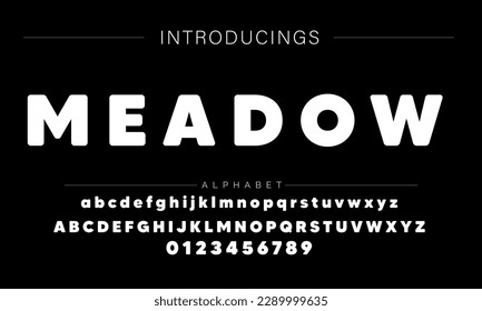 Modern Bold Font. Sans Serif Font. Regular Italic Uppercase Lowercase Typography urban style alphabet fonts for fashion, sport, technology, digital, movie, logo design, vector illustration