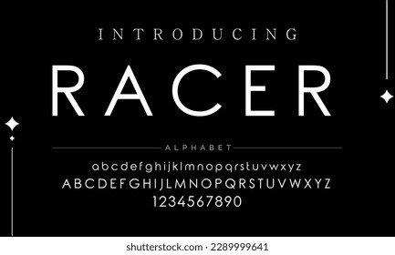 Modern Bold Font. Sans Serif Font. Regular Italic Uppercase Lowercase Typography urban style alphabet fonts for fashion, sport, technology, digital, movie, logo design, vector illustration