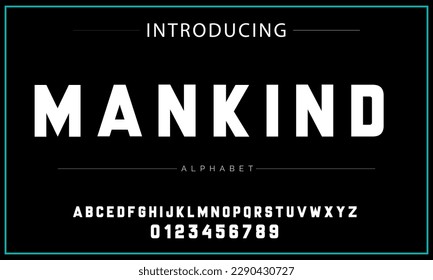 Modern Bold Font. Sans Serif Font. Regular Italic Uppercase Lowercase Typography urban style alphabet fonts for fashion, sport, technology, digital, movie, logo design, vector illustration