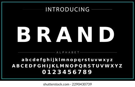 Modern Bold Font. Sans Serif Font. Regular Italic Uppercase Lowercase Typography urban style alphabet fonts for fashion, sport, technology, digital, movie, logo design, vector illustration