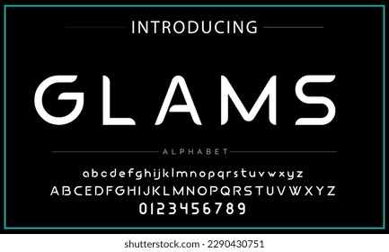 Modern Bold Font. Sans Serif Font. Regular Italic Uppercase Lowercase Typography urban style alphabet fonts for fashion, sport, technology, digital, movie, logo design, vector illustration