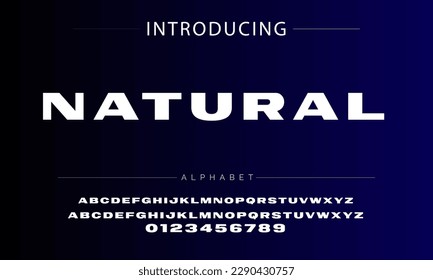 Modern Bold Font. Sans Serif Font. Regular Italic Uppercase Lowercase Typography urban style alphabet fonts for fashion, sport, technology, digital, movie, logo design, vector illustration