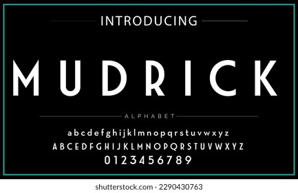 Modern Bold Font. Sans Serif Font. Regular Italic Uppercase Lowercase Typography urban style alphabet fonts for fashion, sport, technology, digital, movie, logo design, vector illustration