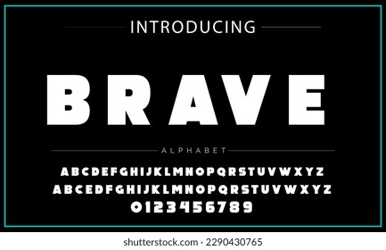 Modern Bold Font. Sans Serif Font. Regular Italic Uppercase Lowercase Typography urban style alphabet fonts for fashion, sport, technology, digital, movie, logo design, vector illustration