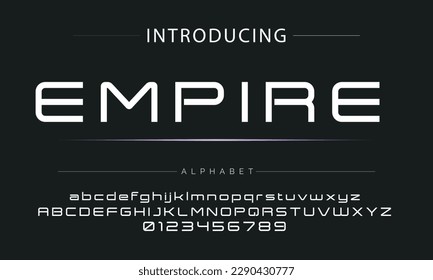 Modern Bold Font. Sans Serif Font. Regular Italic Uppercase Lowercase Typography urban style alphabet fonts for fashion, sport, technology, digital, movie, logo design, vector illustration