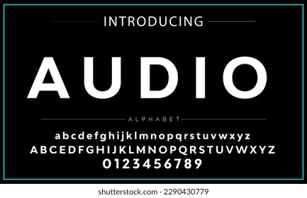 Modern Bold Font. Sans Serif Font. Regular Italic Uppercase Lowercase Typography urban style alphabet fonts for fashion, sport, technology, digital, movie, logo design, vector illustration
