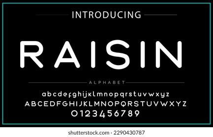 Modern Bold Font. Sans Serif Font. Regular Italic Uppercase Lowercase Typography urban style alphabet fonts for fashion, sport, technology, digital, movie, logo design, vector illustration