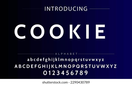 Modern Bold Font. Sans Serif Font. Regular Italic Uppercase Lowercase Typography urban style alphabet fonts for fashion, sport, technology, digital, movie, logo design, vector illustration