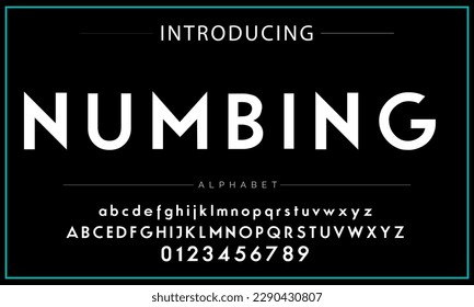 Modern Bold Font. Sans Serif Font. Regular Italic Uppercase Lowercase Typography urban style alphabet fonts for fashion, sport, technology, digital, movie, logo design, vector illustration