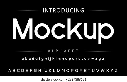 Modern Bold Font. Sans Serif Font. Regular Italic Uppercase Lowercase Typography urban style alphabet fonts for fashion, sport, technology, digital, movie, logo design, vector illustration