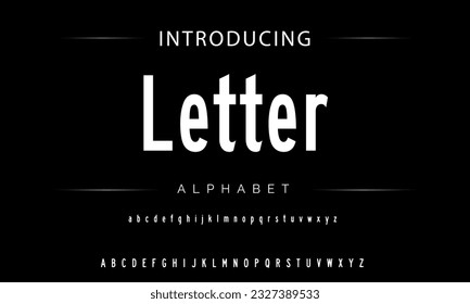 Modern Bold Font. Sans Serif Font. Regular Italic Uppercase Lowercase Typography urban style alphabet fonts for fashion, sport, technology, digital, movie, logo design, vector illustration